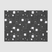 Schwarz-Weiß-Muster Seidenpapier (Vorderseite)