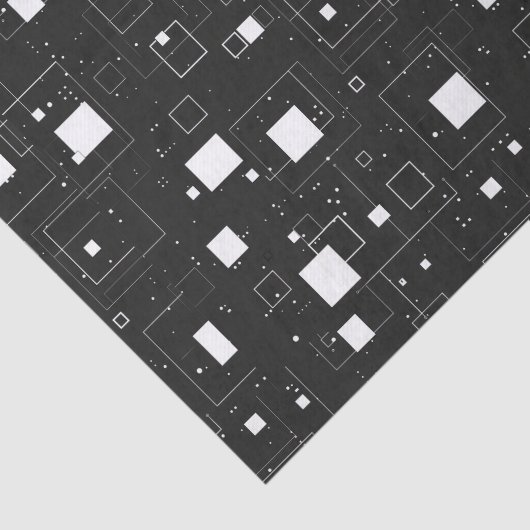 Schwarz-Weiß-Muster Seidenpapier (Ausschnitt)