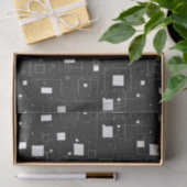 Schwarz-Weiß-Muster Seidenpapier (Geschenk)