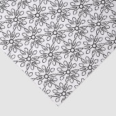 Schwarz-Weiß-Muster Seidenpapier (Ausschnitt)