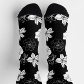 Schwarz-Weiß-Muster Socken (Oben)