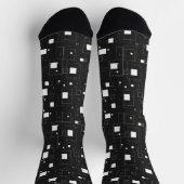 Schwarz-Weiß-Muster Socken (Oben)