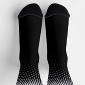 Schwarz-Weiß-Muster Socken (Oben)
