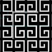 Schwarz-Weiß-Muster Stoff (Kachel)