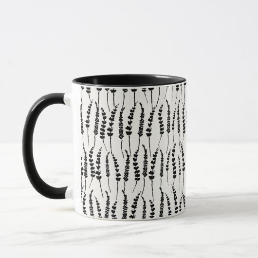 Schwarz-Weiß-Muster Tasse (Links)