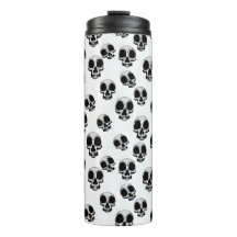 Schwarz-Weiß-Muster-Thermotumbler