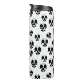 Schwarz-Weiß-Muster-Thermotumbler Thermosbecher