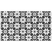 Schwarz-Weiß-Muster Tischdecke (Vorderseite (Horizontal))