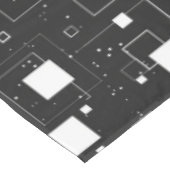 Schwarz-Weiß-Muster Tischdecke (Schrägansicht)