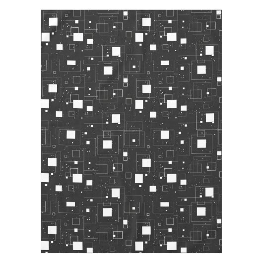 Schwarz-Weiß-Muster Tischdecke (Vorderseite)