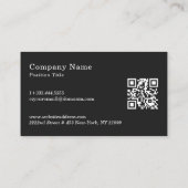 Schwarz-Weiß-Muster Visitenkarte (Rückseite)