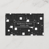 Schwarz-Weiß-Muster Visitenkarte (Vorderseite)