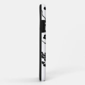 Schwarz-Weiß-Muster Vögel auf Kirschblüten Case-Mate iPhone Hülle (Hinten/Rechts)