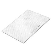 Schwarz/Weiß-Muster vom Schreibtisch aus Notizblock (angewinkelt)