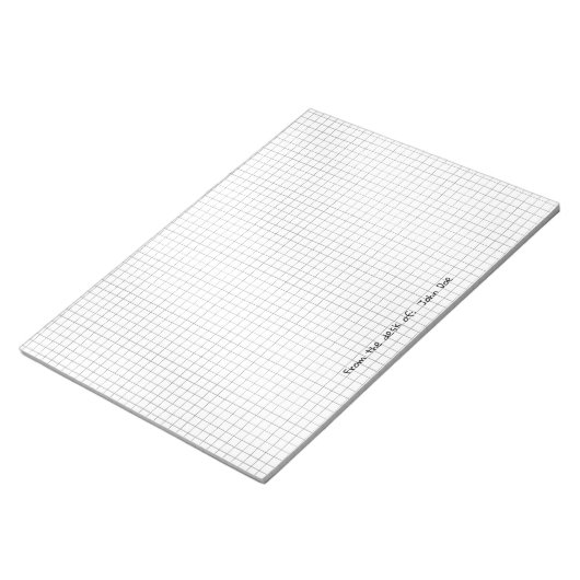 Schwarz/Weiß-Muster vom Schreibtisch aus Notizblock (angewinkelt)