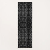 Schwarz-Weiß-Muster Yogamatte (Vorderseite)