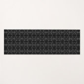 Schwarz-Weiß-Muster Yogamatte (Vorderseite (Horizontal))
