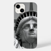 Schwarz-Weiß-Nah-up-Freiheitsstatue Case-Mate iPhone Hülle (Rückseite)