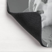 Schwarz-Weiß-Nah-up-Freiheitsstatue Mousepad (Ecke)