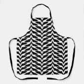 Schwarz-Weiß-Nahtloses Muster - Dolphin Schürze (Vorderseite)