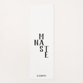 Schwarz-Weiß-Namaste-Reversible | Personalisiere Yogamatte (Vorderseite)