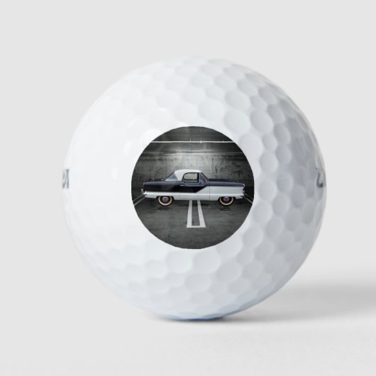 Schwarz-Weiß-Nash Golfball (Vorderseite)