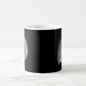 Schwarz-Weiß-Nautilus-Muschel Kaffeetasse (Mittel)