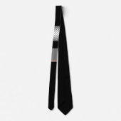 Schwarz-Weiß-Neck-Tie Krawatte (Rückseite)