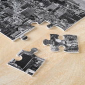 Schwarz-weiß New York City Manhattan Puzzle (Seite)