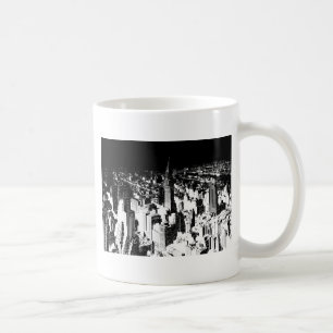 Schwarz-Weiß New York Kaffeetasse
