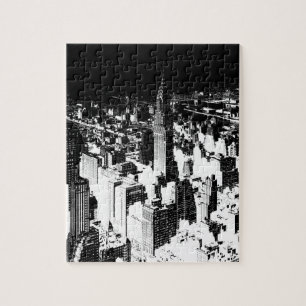 Schwarz-Weiß New York Puzzle