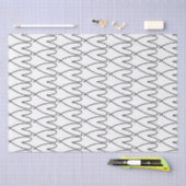 Schwarz-Weiß-Niedliche Herz Seidenpapier (Handwerk)