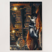 Schwarz-Weiß-Niedliche Kittengeschenk für Katzen L Puzzle (Vertikal)