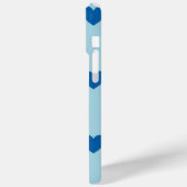 Schwarz-Weiß-Niedliches Herzmuster Case-Mate iPhone Hülle (Rückseite / Links)