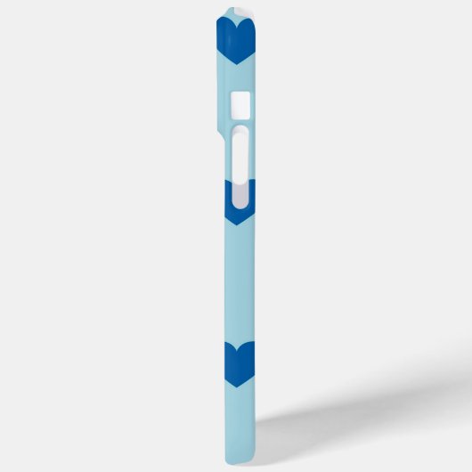 Schwarz-Weiß-Niedliches Herzmuster Case-Mate iPhone Hülle (Rückseite / Links)