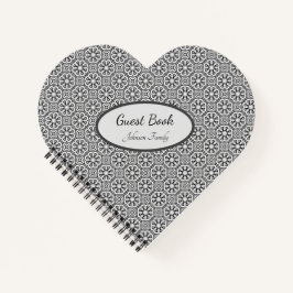 Schwarz-Weiß-Notebook Notizblock