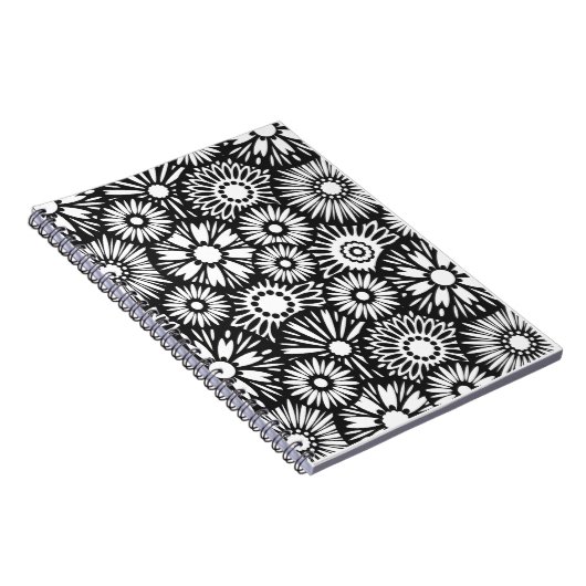 Schwarz-Weiß-Notebook Notizblock (Rechte Seite)