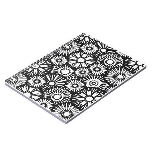 Schwarz-Weiß-Notebook Notizblock (Linke Seite)