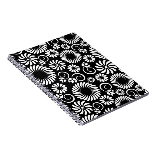 Schwarz-Weiß-Notebook Notizblock (Rechte Seite)