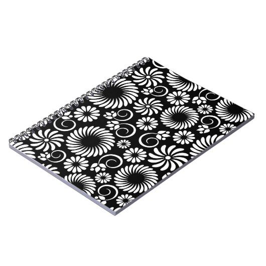 Schwarz-Weiß-Notebook Notizblock (Linke Seite)