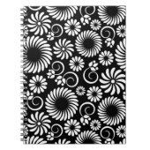 Schwarz-Weiß-Notebook Notizblock (Vorderseite)