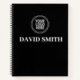 Schwarz-Weiß-Notebook Notizblock