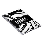 Schwarz-Weiß-Notebook, stilvoll und trendig Notizblock (Rechte Seite)