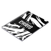 Schwarz-Weiß-Notebook, stilvoll und trendig Notizblock (Linke Seite)