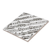 Schwarz-Weiß-Noten diagonal Fliese (Seite)