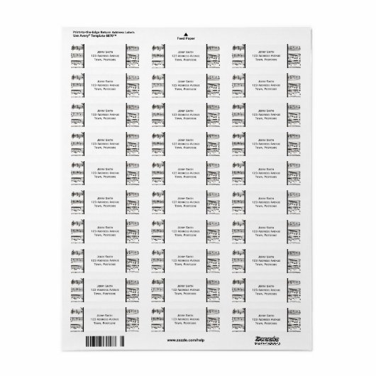 Schwarz-Weiß-Noten (Großer Text) (Vorne)