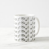 Schwarz-Weiß-Noten Kaffeetasse (VorderseiteRechts)