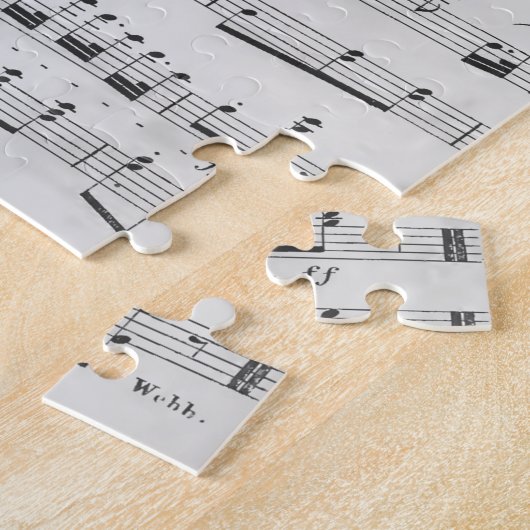Schwarz-Weiß-Noten Puzzle (Seite)