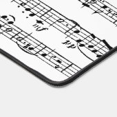 Schwarz-Weiß-Noten Schreibtischunterlage (Ecke)