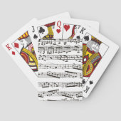 Schwarz-Weiß-Noten Spielkarten (Rückseite)